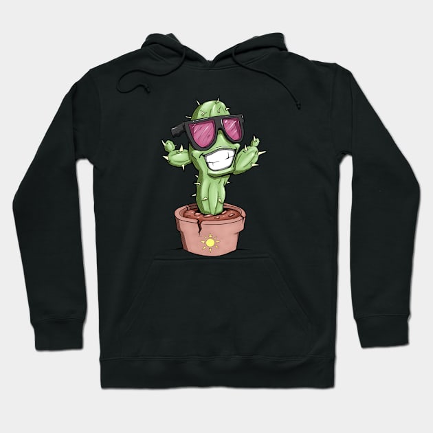 Cool Cactus Hoodie by sketchtodigital